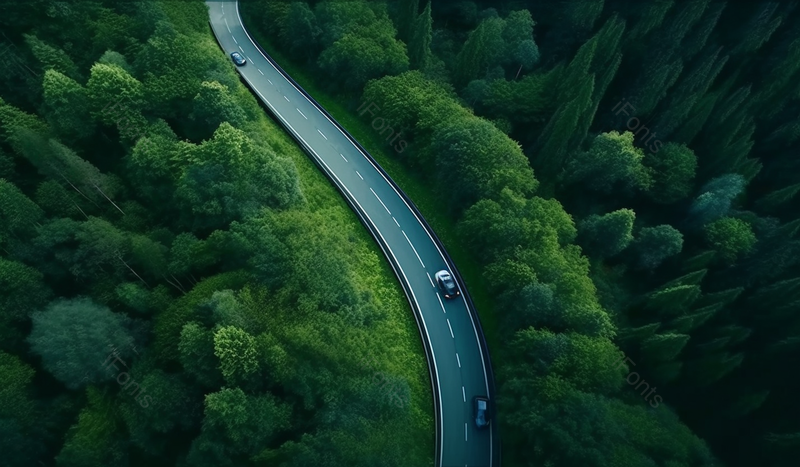 驾驶汽车在森林中绿色背景,高清,摄影图,摄影图片,图片大全,摄影图免费下载